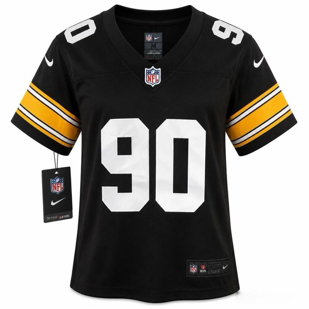 Nike Pittsburgh Steelers TJ Watt Throwback Jersey Fanatics Youth Medium/Womens S